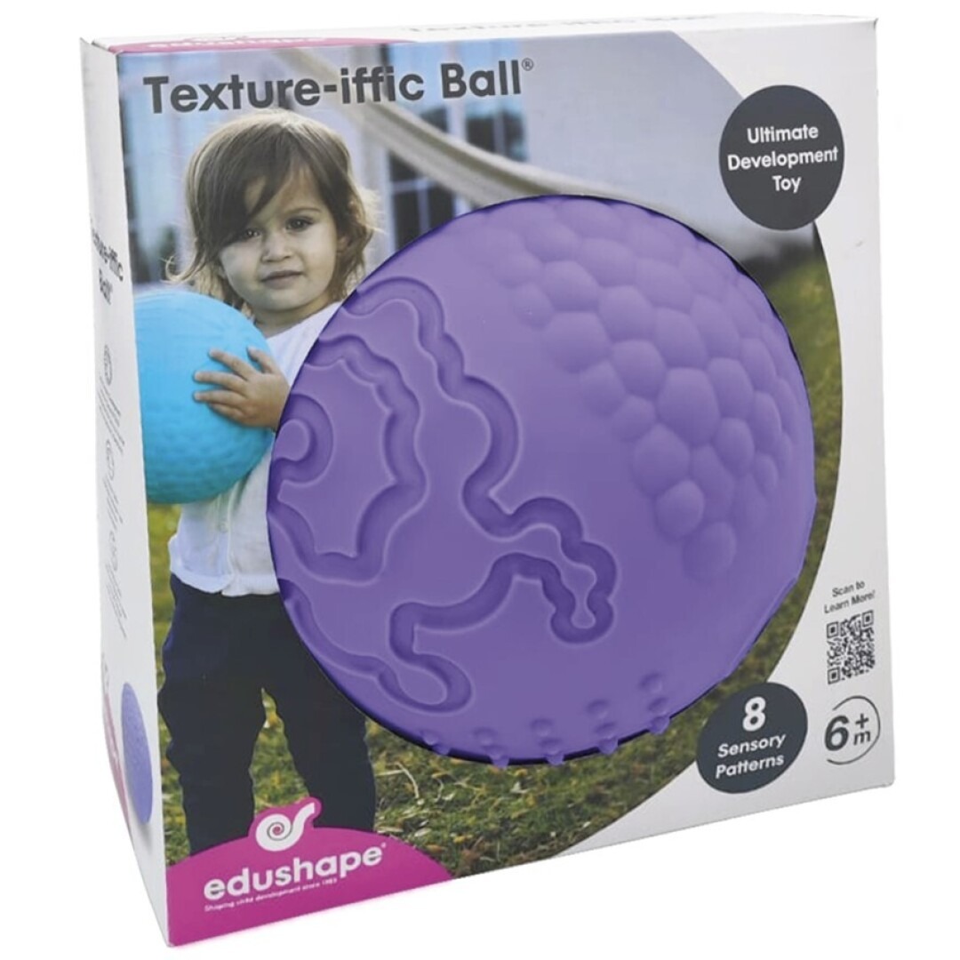 PELOTAS SENSORIALES TEXT.GENIAL. MORADO