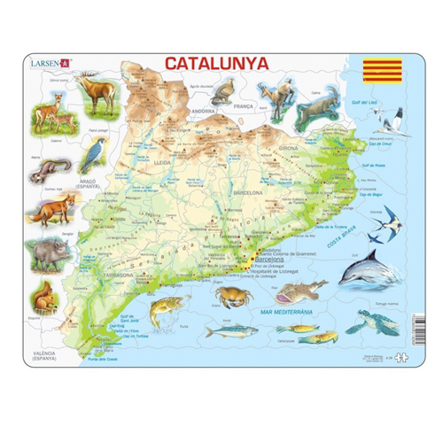 PUZZLE CATALUÑA FISICA