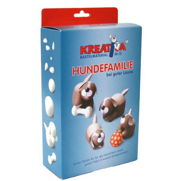 KIT FAMILIA PERRITOS PAPEL MACHE