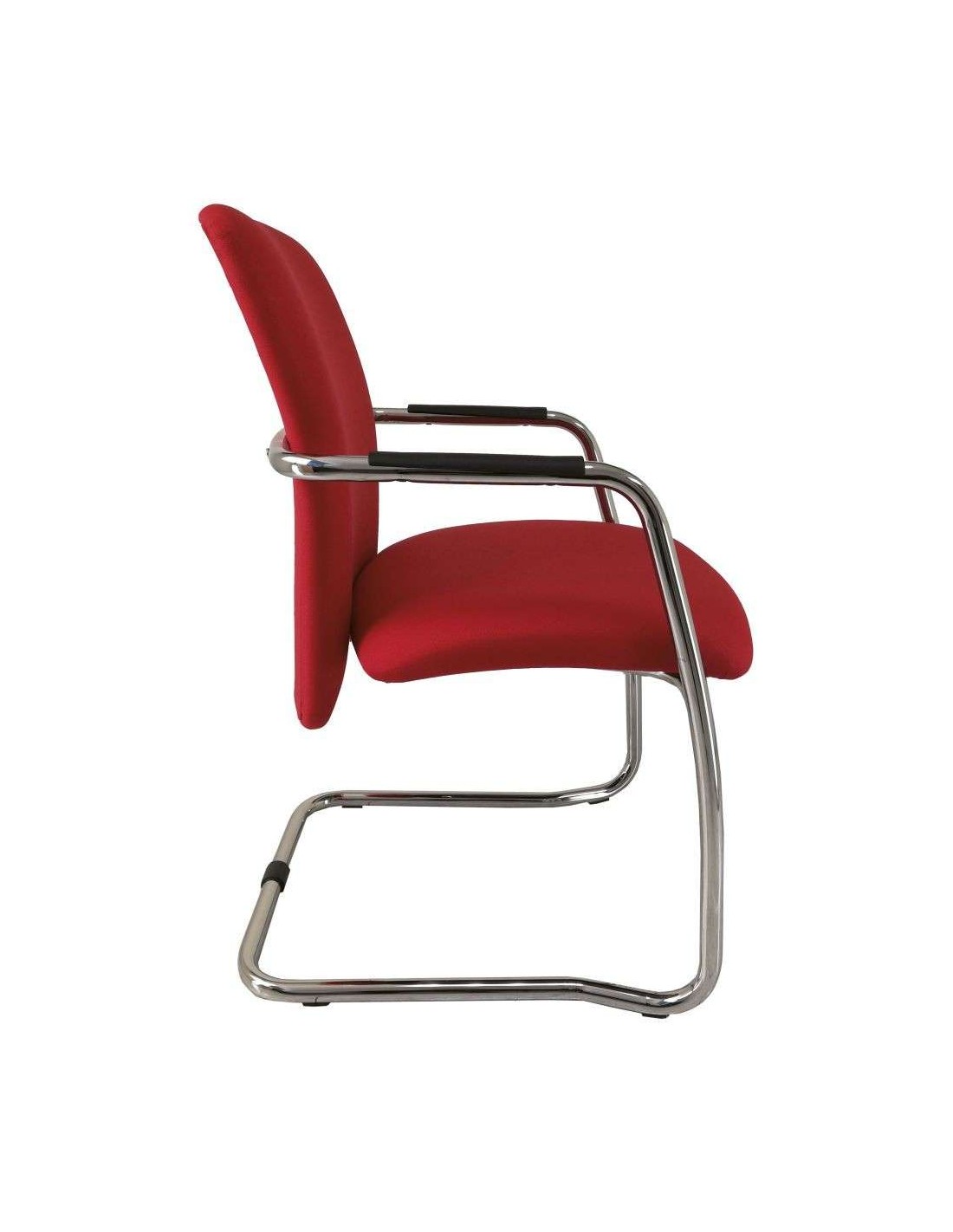 SILLA CONFI. EVOX C/BRAZOS TAPIZ NEGRO