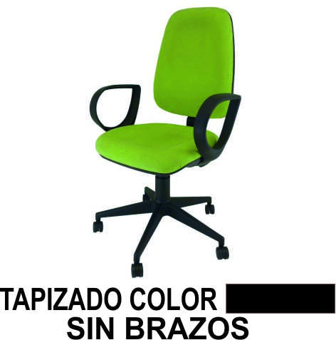 SILLA MEDICAL C.PERM. S/BRAZOS T1 NEGRO