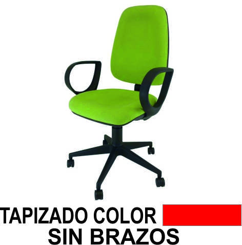 SILLA MEDICAL C.PERM. S/BRAZOS T1 ROJO