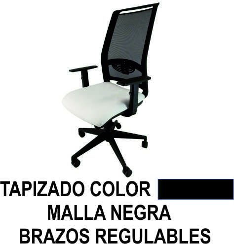 SILLA MINERVA SINCRO RE/MA BR.REGU NEGR