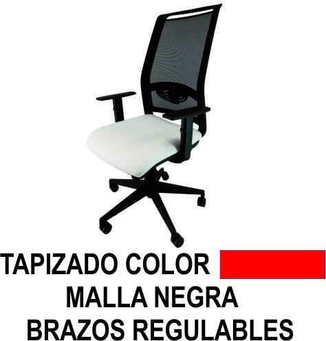 SILLA MINERVA SINCRO RE/MA BR.REGU ROJO