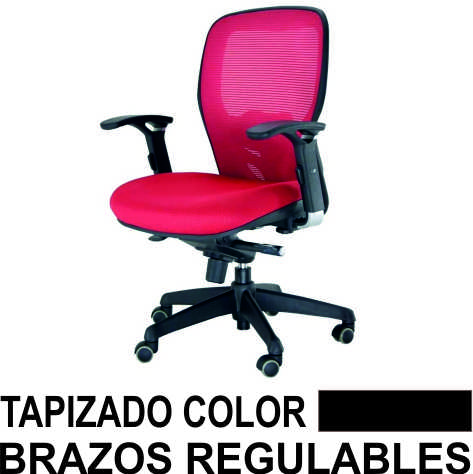 SILLA MODENA SINCRO C/BRAZ MA/TAP NEGRO