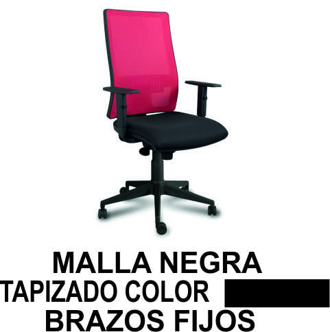 SILLA XENA SINCRO MA/NE BRAZ FIJOS NEGR