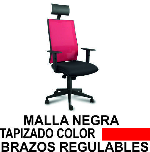 SILLA XENA SINCRO MA/NE CAB BR/REG ROJO