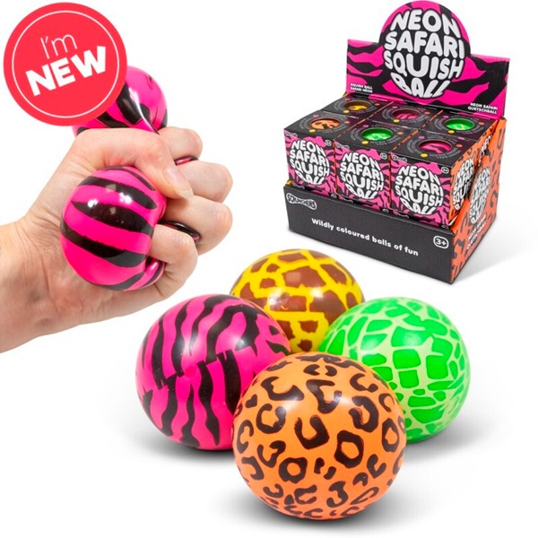 SCRUNCHEMS NEON SAFARI  SQUISH BALL