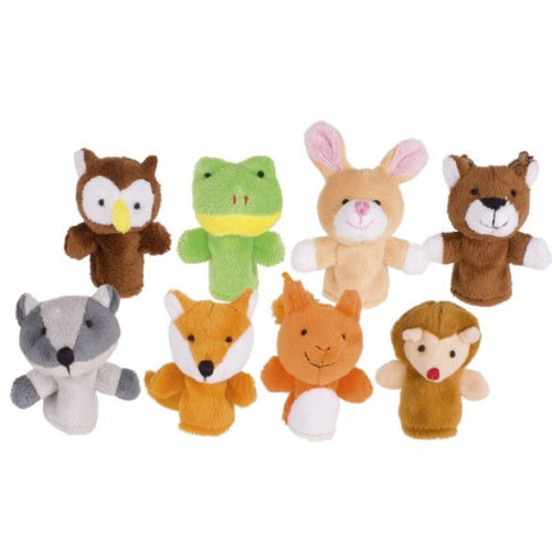 MARIONETAS DE DEDOS ANIMALES BOSQUE