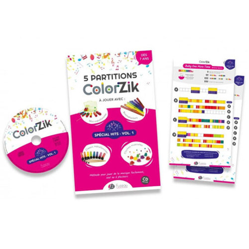 5 PARTITURAS COLOR ZIK
