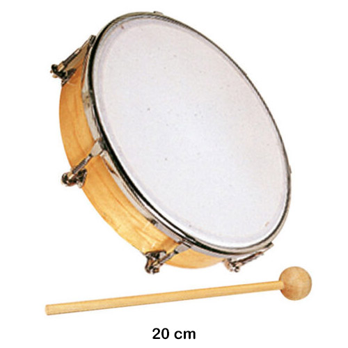 TAMBORIL SIN CIMBALOS 20 CM