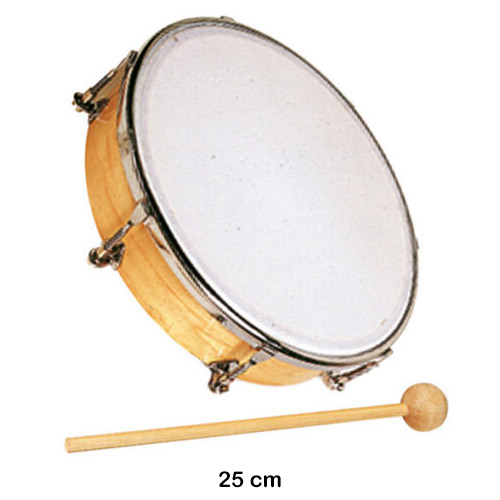 TAMBORIL SIN CIMBALOS 25 CM