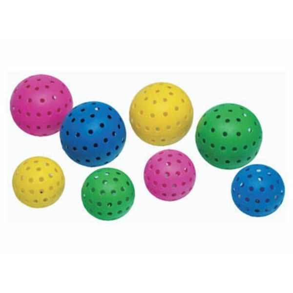 PELOTA PERFORADA CON CASCABEL 16 CM