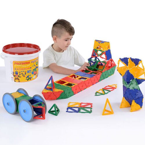 SET 80 PIEZAS POLYDRON MIDI TUB