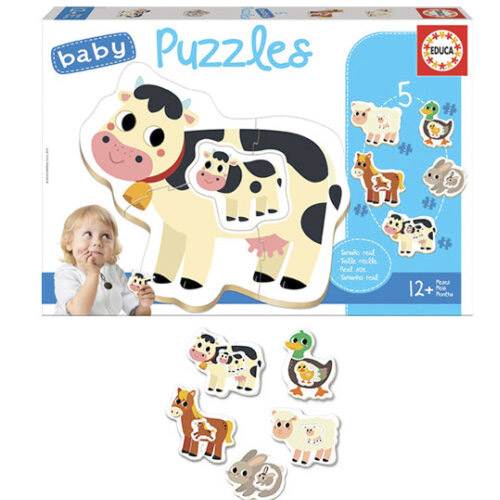 BABY PUZZLES ANIMALES DE LA GRANJA