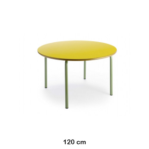 MESA REDONDA 120 CM ESTRUCTURA VERDE