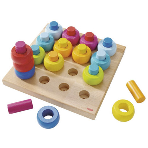 JUEGO DENCAJE ROSCAS DE COLORES
