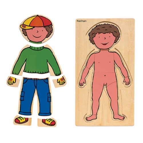 NIÑO PUZZLE DESCUBRIMIENTO DEL CUERPO