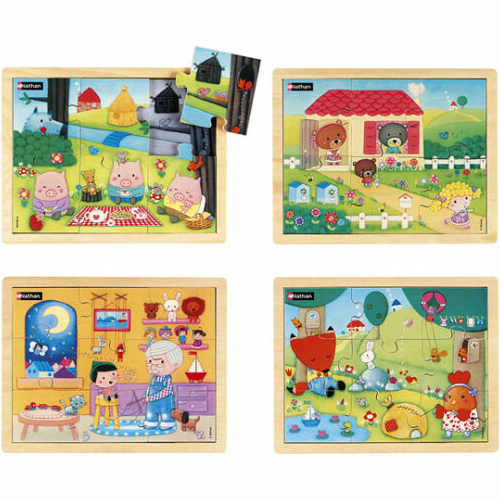 LOS CUENTOS 1. PACK 4 PUZZLES 6 Y 9 PIE