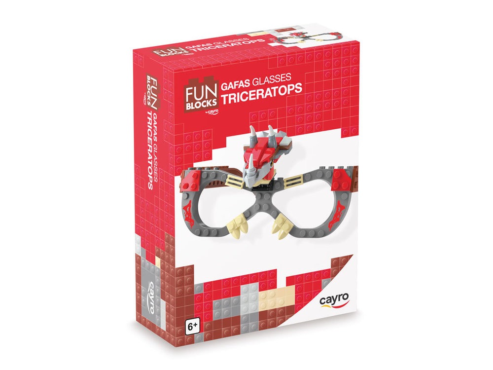 JUEGO CONSTRUCCION GAFAS TRICERATOPS