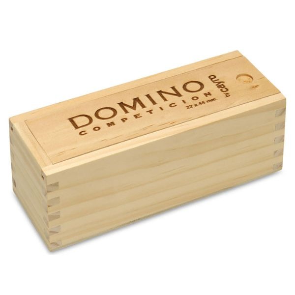 JUEGO DOMINO COMPETICION CAJA MADERA