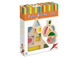 PACK 12 BLOQUES MADERA TRANSLUCIDOS COL