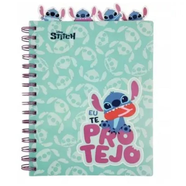 CUADERNO ESP.A5 SEPAR.100H STITCH TURQU