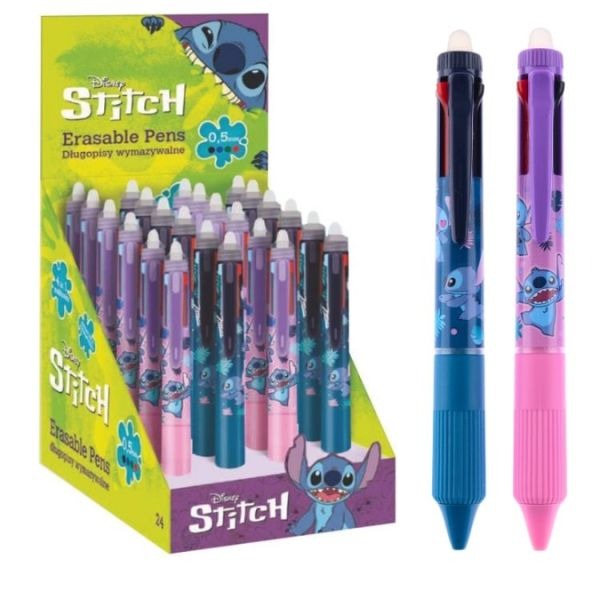 BOLIGRAFO BORRABLE 4 EN 1 STITCH BLUE