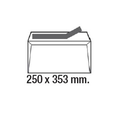CAJA 250 SOBRES 250X353MM 90GR BLANCO A