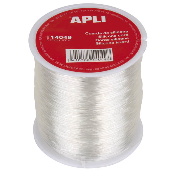 ROLLO 100M HILO SILICONA TRANSP. 0,7MM