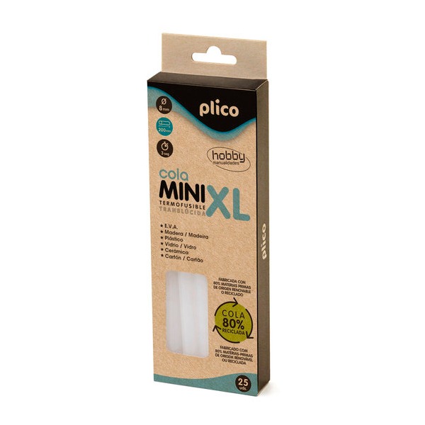 PAQ 25 BARRAS 8MMX20CM SILICONA RECICLA