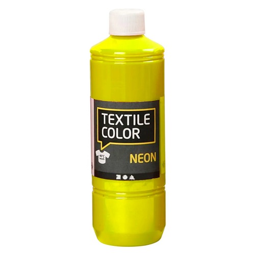 BOTELLA 500ML TEMPERA TEXTIL AMARILL NE