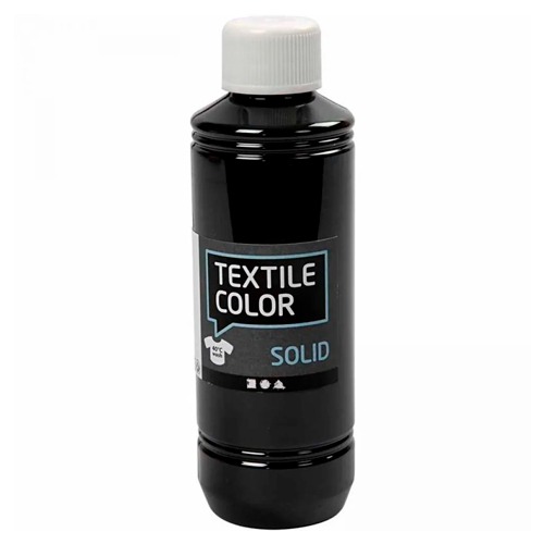 BOTELLA 250ML TEMPERA TEXTIL NEGRA