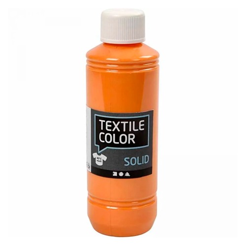 BOTELLA 250ML TEMPERA TEXTIL NARANJA