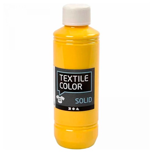 BOTELLA 250ML TEMPERA TEXTIL AMARILLA