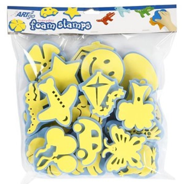 PACK 24 TAMPONES GOMA EVA 6/8CM MOTIVOS