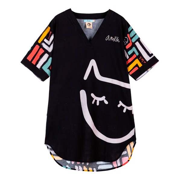 VESTIDO MANGA CORTA ANEKKE