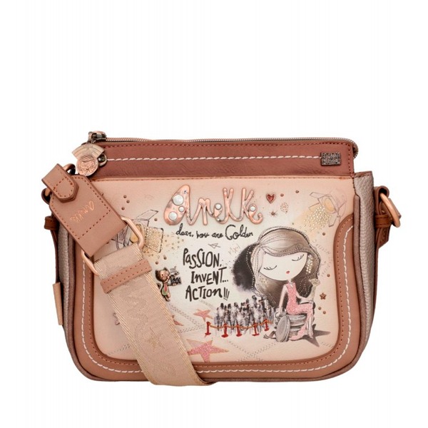 BOLSO BANDOLERA SINTETICO MARRON