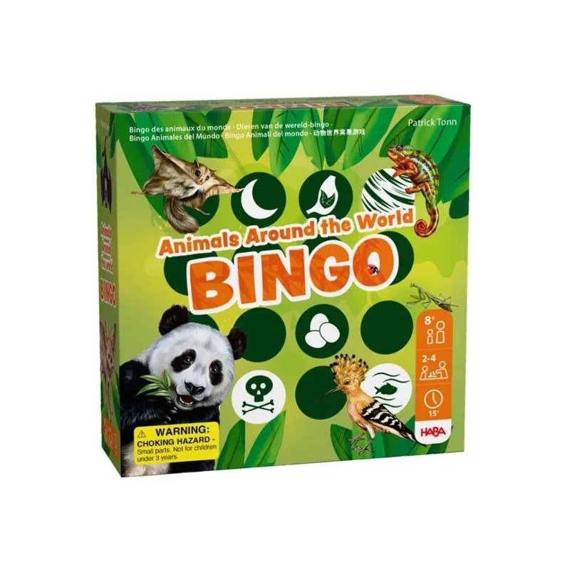 JUEGO BINGO ANIMALES DEL MUNDO