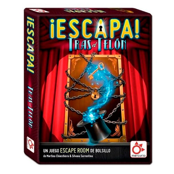 JUEGO DE CARTAS ESCAPA.TRAS EL TELON