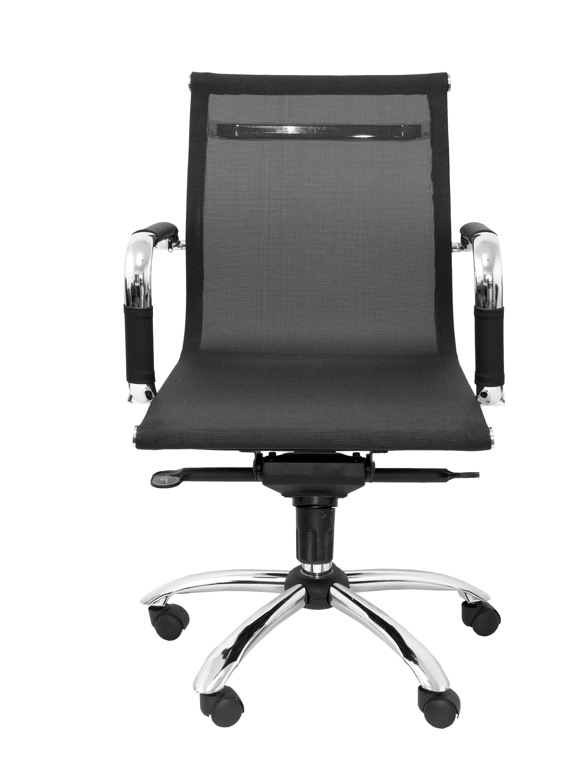 SILLA BARRAX CONF.M.BAS BRAZO MALLA NEG