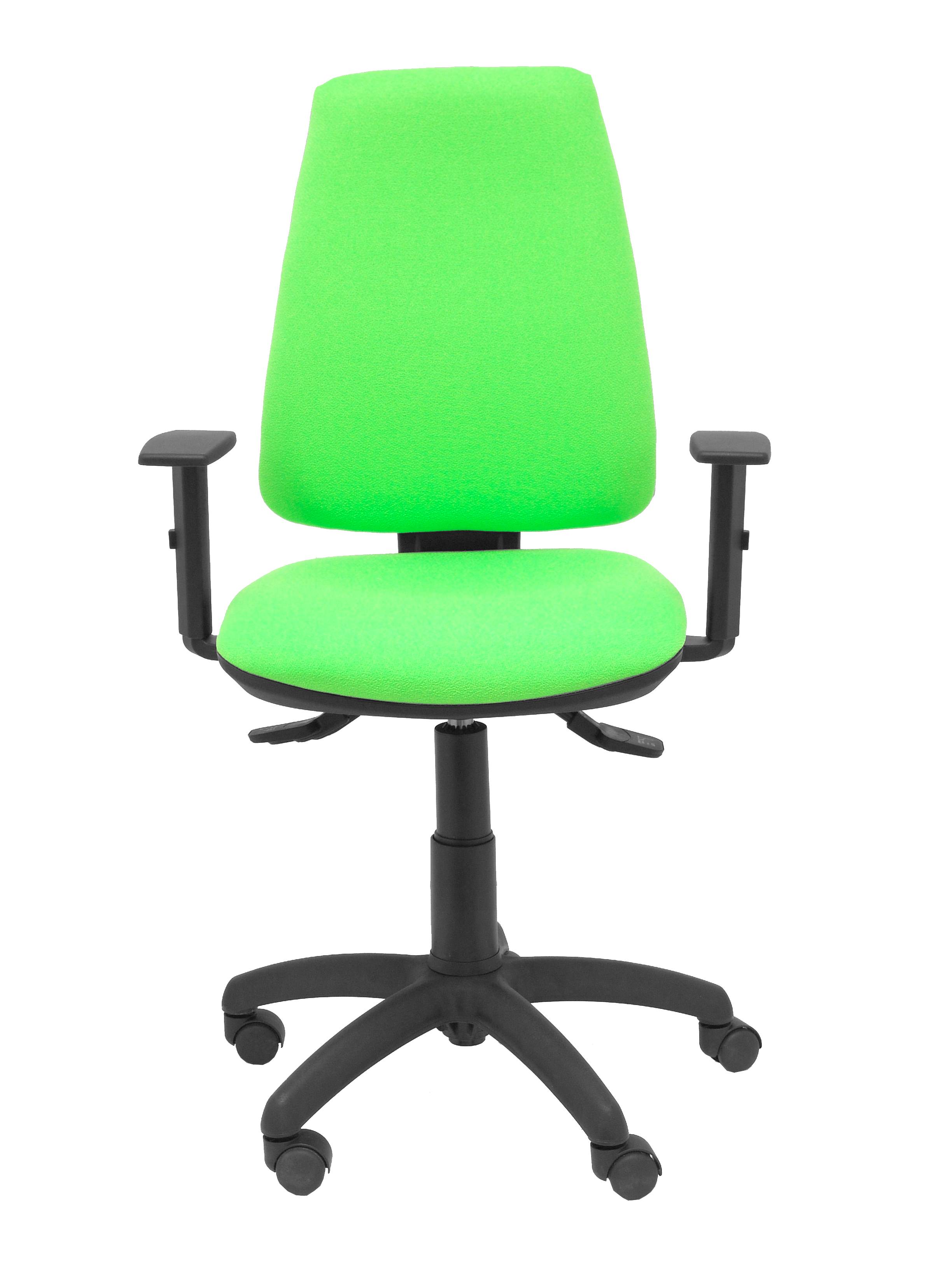 SILLA ELCHE SINCRO C/BRAZOS VERDE FLUOR