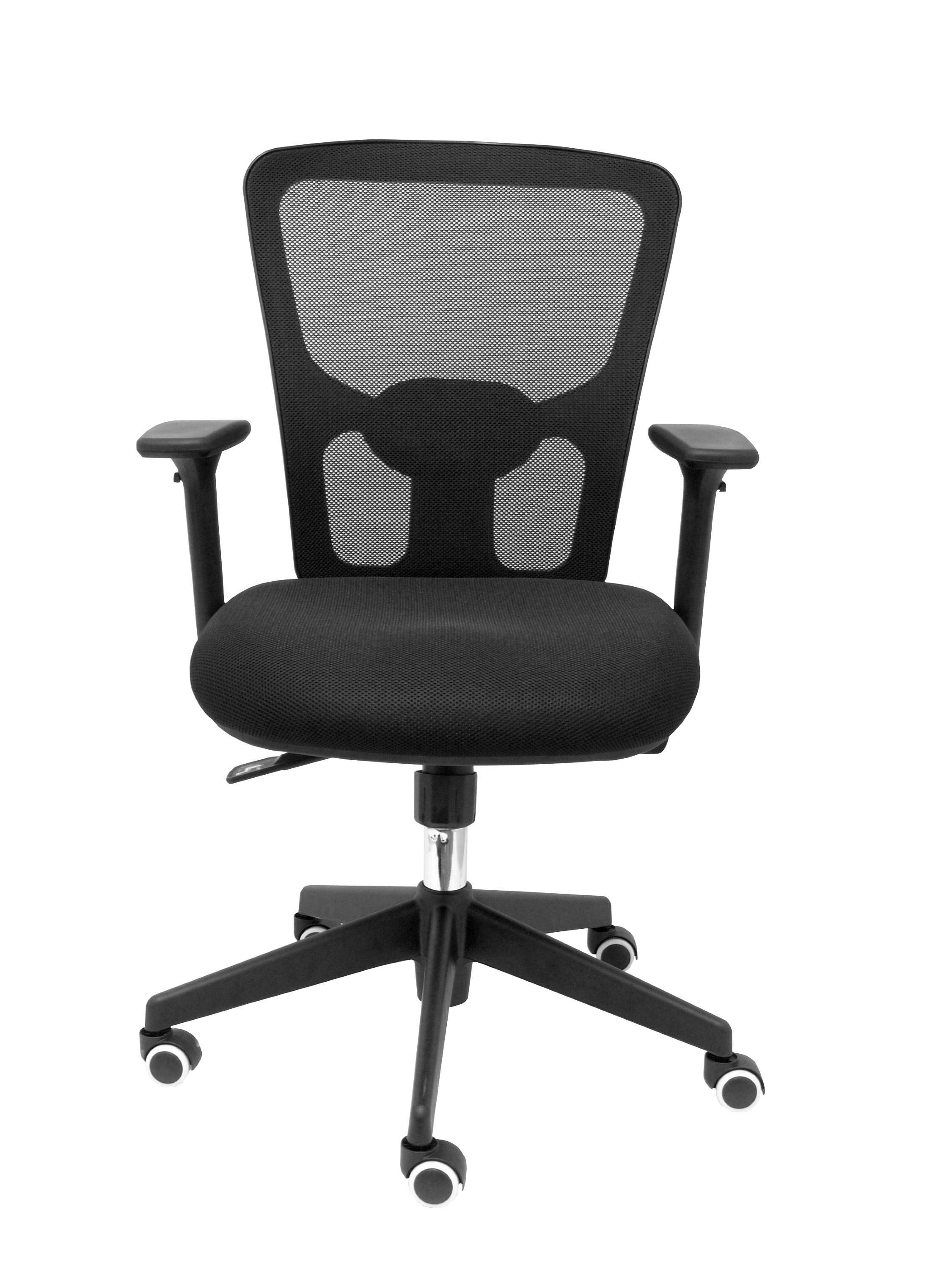 SILLA POZUELO RESP. MALLA TAP NEGRO 3D