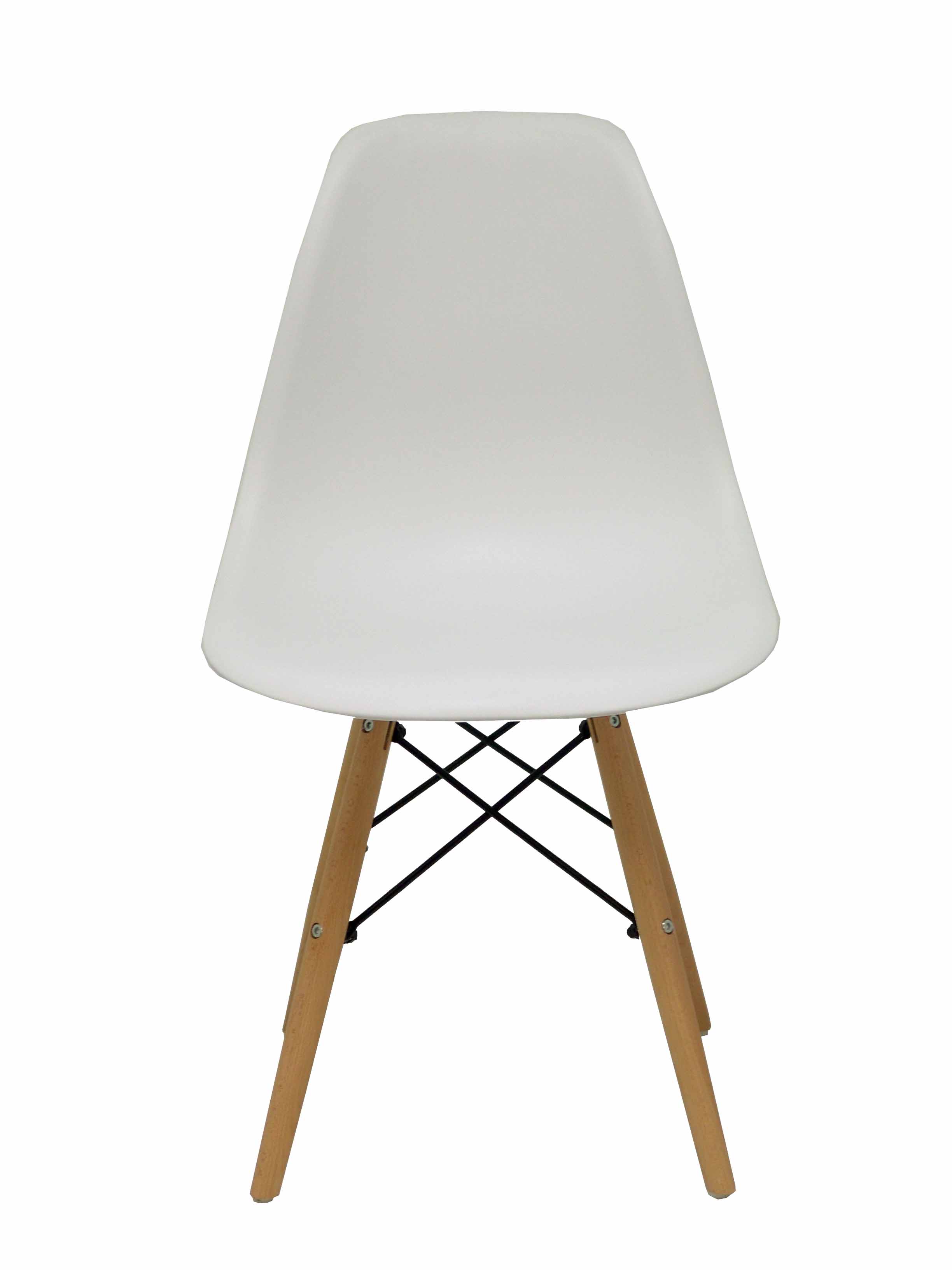 PACK 4 SILLAS PRIEGO P.MADERA PVC BLANC