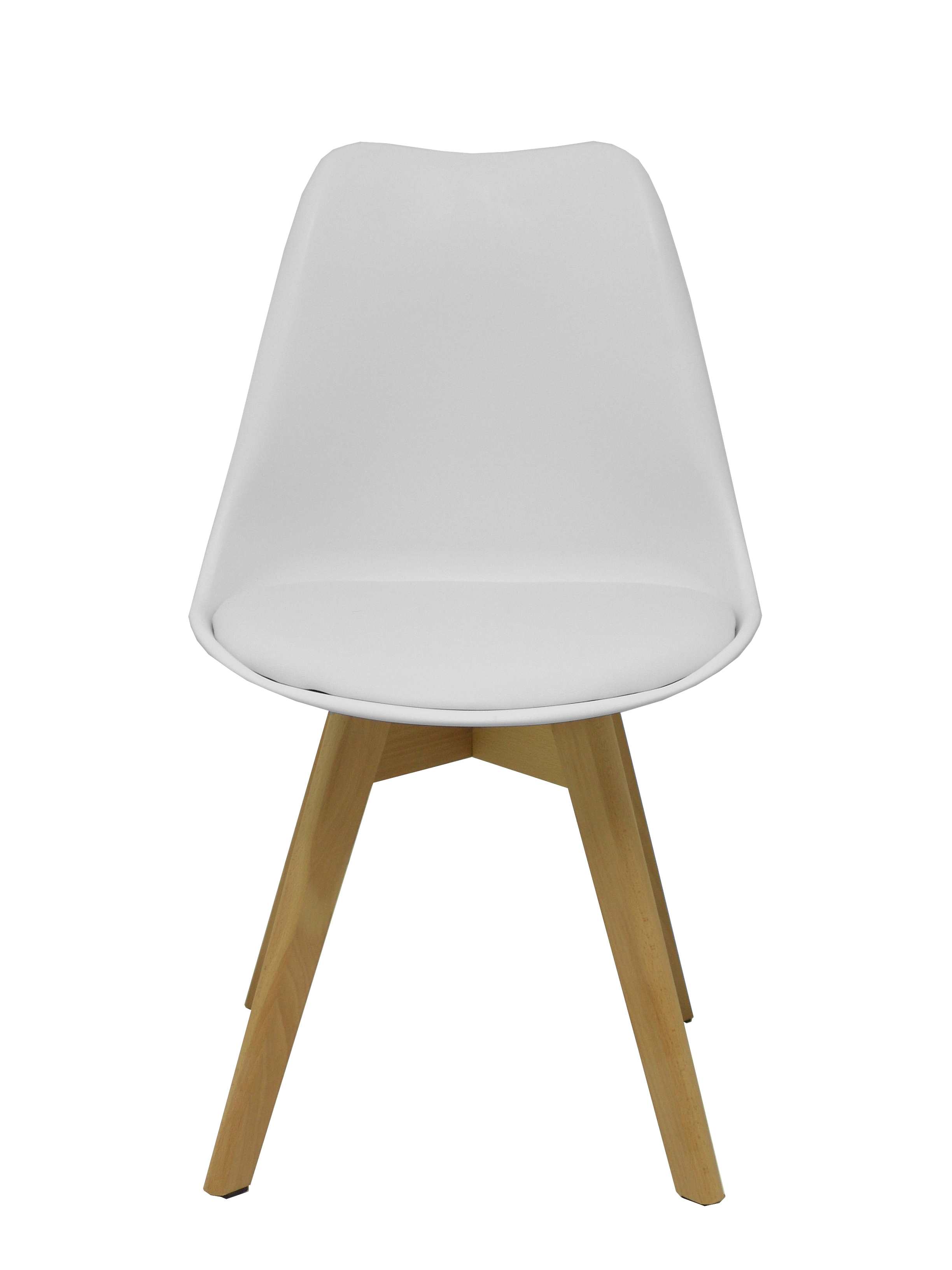 PACK 4 SILLAS ERGONOMICAS MADERA/PVC BL