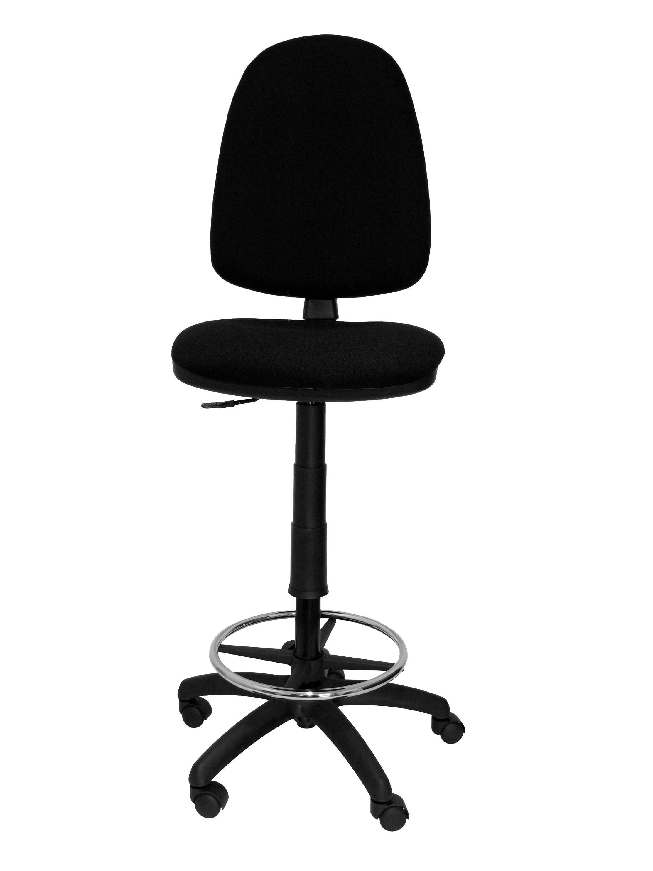 TABURETE AYNA CONT.PERM TAPIZADO NEGRO