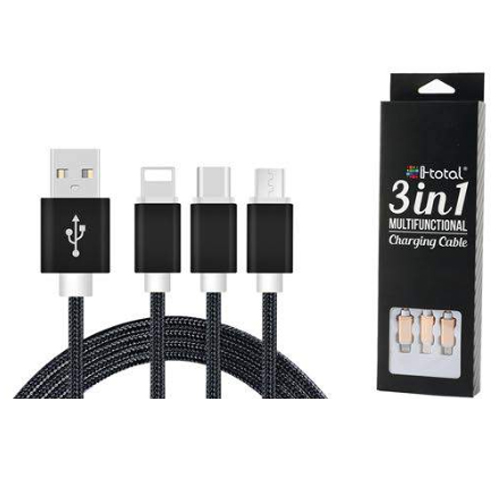 CABLE USB COMPATIBLE IP6-7 MICROUSB TYP