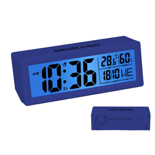 DESPERTADOR LED AZUL
