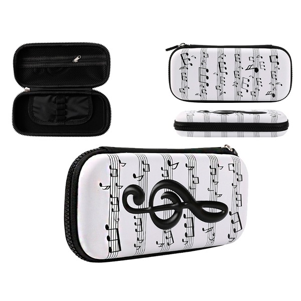 ESTUCHE RIGIDO DE MUSICA BLANCO
