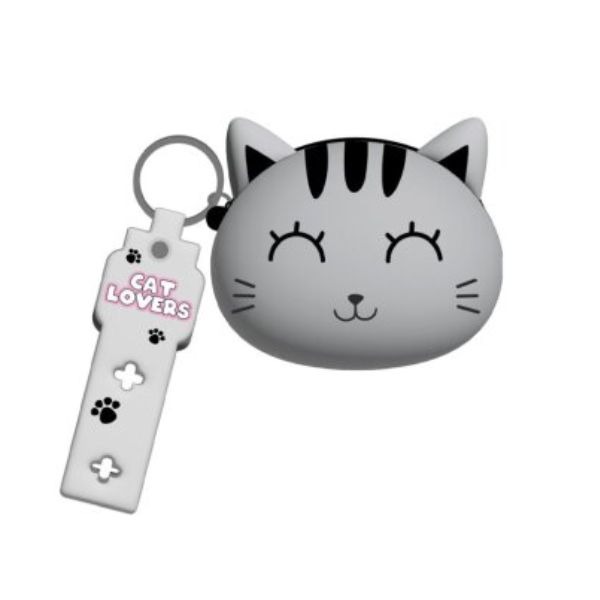 MONEDERO SILICONA GREY CAT